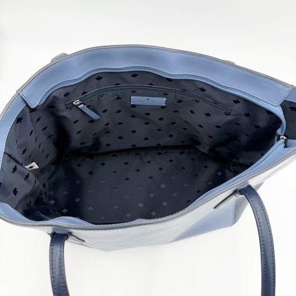 Kate Spade Blue and Black Tote Bag EUC - Picture 8 of 10